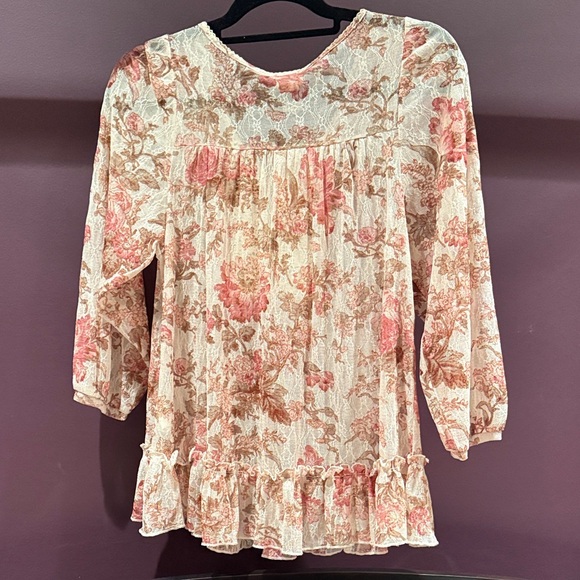 Denim & Supply Ralph Lauren Floral Lace Blouse - Picture 2 of 4